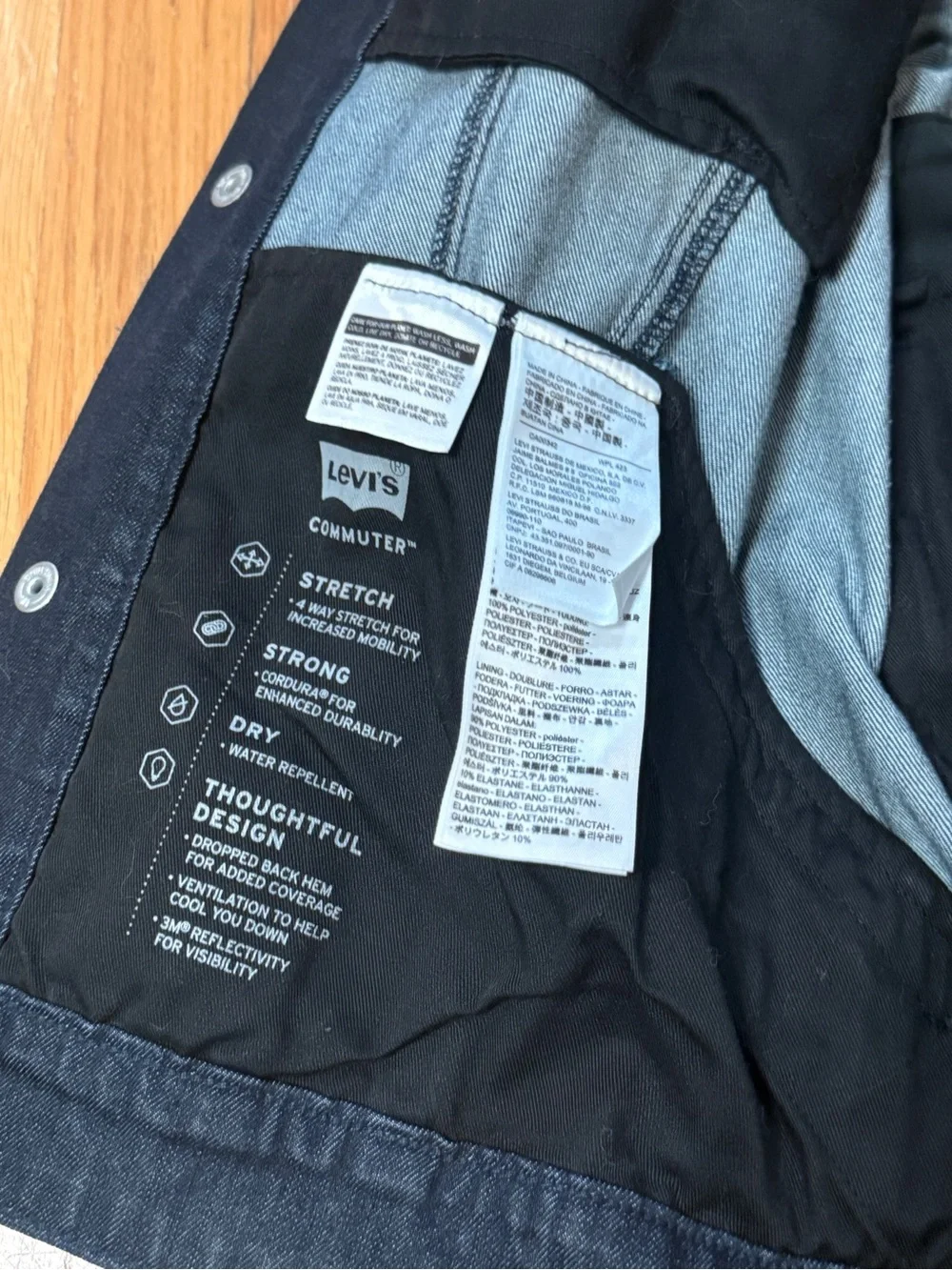 Levi's Commuter Men's Denim Trucker Jacket (L) - Picture 7 of 16